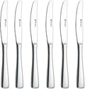 Dinner knife 6 Pieces Stainless Steel Butter Knife Set, Hollow Square Handle by HISSF