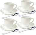 homEdge Porcelain Espresso Shot Cup Set - 80 ml / 2.67 oz by homEdge