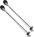 Bar Spoon Cocktail Mixing Stirrers, 12” by Briout