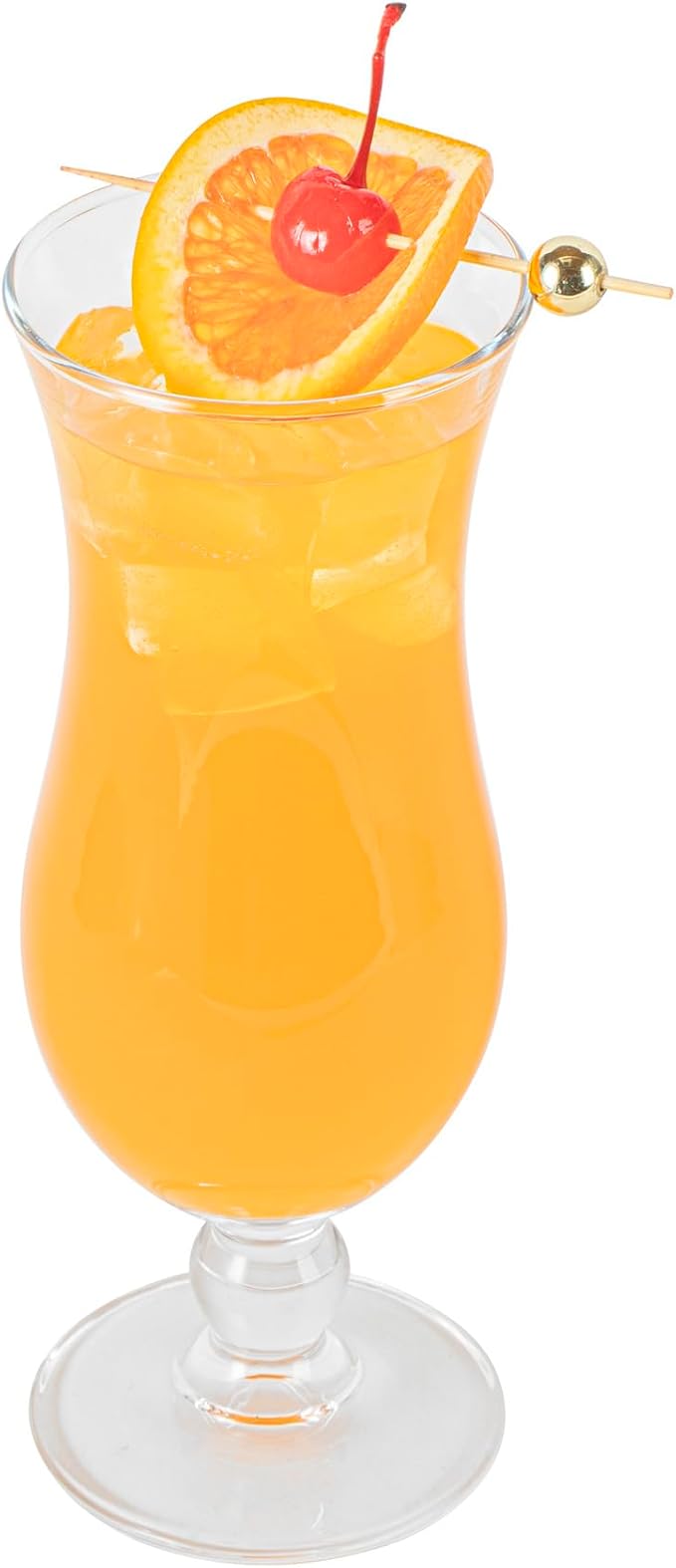 Vetri 15.5 Ounce Party Glasses, 6 Dishwashable Pina Colada Glasses - No Lead, Durable, Clear Glass Tulip Drinking Cups For Tropical Cocktails, For Alcoholic And No-Alcoholic Drinks - Restaurantware