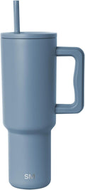 Simple Modern Tumbler with Handle and Straw | 40oz | Blue | Trek Tumbler by Unknown