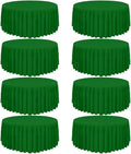 8 Pack Round Tablecloth 90 Inch Green Table Cloth for Round Tables, Washable Polyester Tablecloth Stain and Wrinkle Resistant Decorative Table Cover for Wedding Party Dining Banquet
