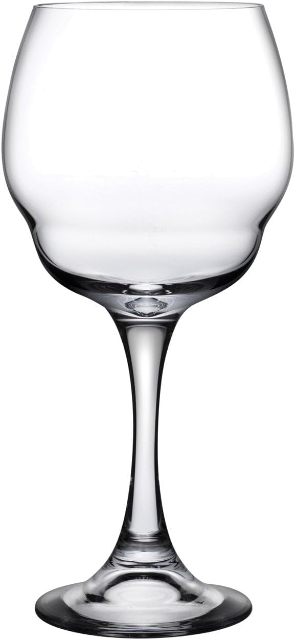 NUDE Red Wine Glasses Set of 2, Heads Up – Crystal Large Long Stem Red Wine Glasses with Double Curve Base, Handmade Lead-Free, 25 oz