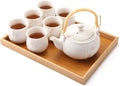 Dujust Japanese White Porcelain Tea Set by DUJUST