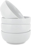Elanze Designs Bistro Glossy Ceramic 7 inch Dinnerware Bowls Set of 4 by ElanzeDesigns