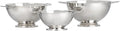 Le Creuset Set of 3 Stackable Colanders by Unknown