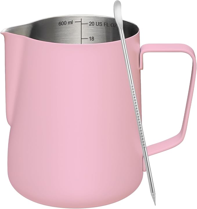 Amrules Milk Frothing Pitcher, 20 oz Milk Frother Cup by Amrules