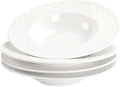 Soup Bowls, Pasta Bowls Plates, Embossed Porcelain Wide Rim Bowls, 10 Oz by Jinsongdafa