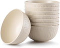 HXYPN 8pcs Unbreakable Cereal Bowls Wheat Straw Bowl Sets plastic soup bowls by HXYPN
