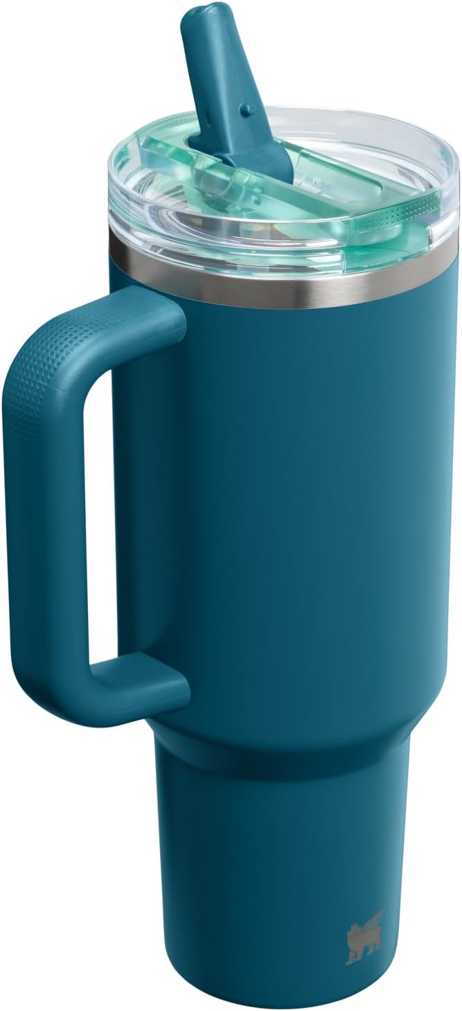 STANLEY Quencher ProTour Flipstraw Tumbler, 40 oz, Coastal Teal | Built-In - Image 3