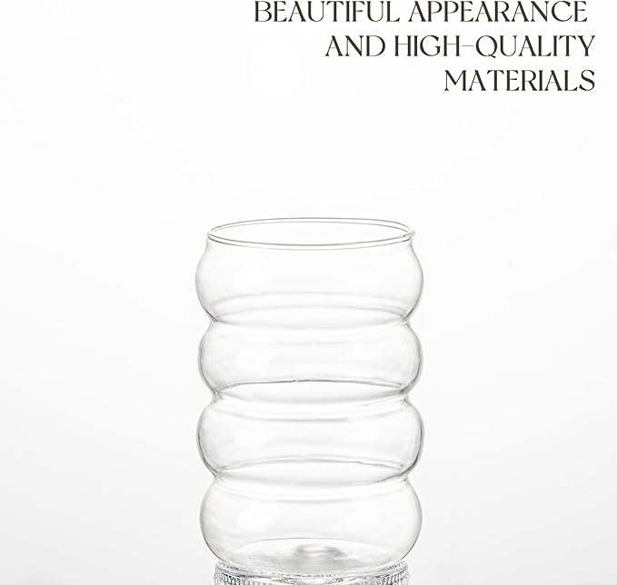 KEMORELA 2PCS Wave Bubble Beverage Glasses - Image 4