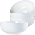 40 oz Off White Ceramic Soup Bowls, Ramen Bowls, Pho Bowls Set of 4, 7 Inch by Zscera