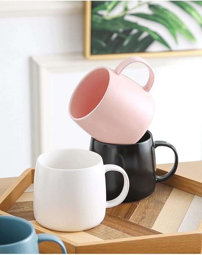 Simple Ceramic Mug Flat Bottom Coffee Mug - Image 4