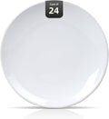 Stoneware Coupe Commercial Grade Dinnerware, Bright White Plate 9", Case of 24