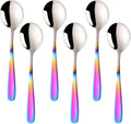 Buyer Star Bouillon Spoon Sets, 7-Inch Round Soup Spoons, Stainless Steel by BuyerStar