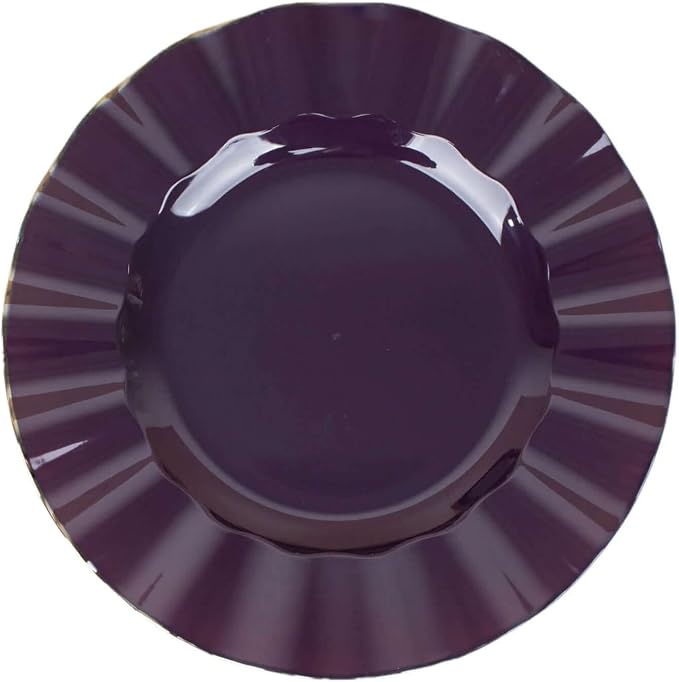 Efavormart 11" Dinner Plates – Set of 10 Plastic Purple Round Disposable Plates - Image 7