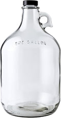 FastRack Glass Water Bottle Includes 38 mm Polyseal Cap, 1 gallon Capacity by FASTRACK