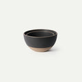 MORA Jumbo and Large Bowls Set of 2, 2.5 and 1.5 Qt Ceramic Pottery Mixing Bowls - Microwave and Dishwasher Safe - Liquorice