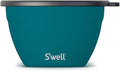 S'well Stainless Steel Salad Bowl Kit 64oz, Peacock Blue, Comes by Swell