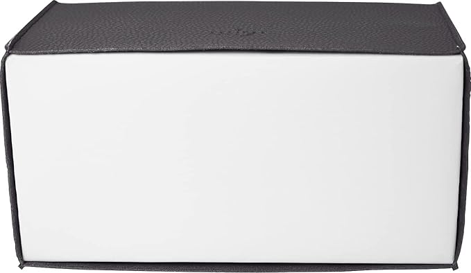 Carrotez Tissue Box Cover, [Refined] Modern PU Leather Rectangular Tissue Box Holder - Decorative Holder/Organizer for Bathroom Vanity Countertop, Night Stands, Office Desk 9.5"X5"X5" - Charcoal