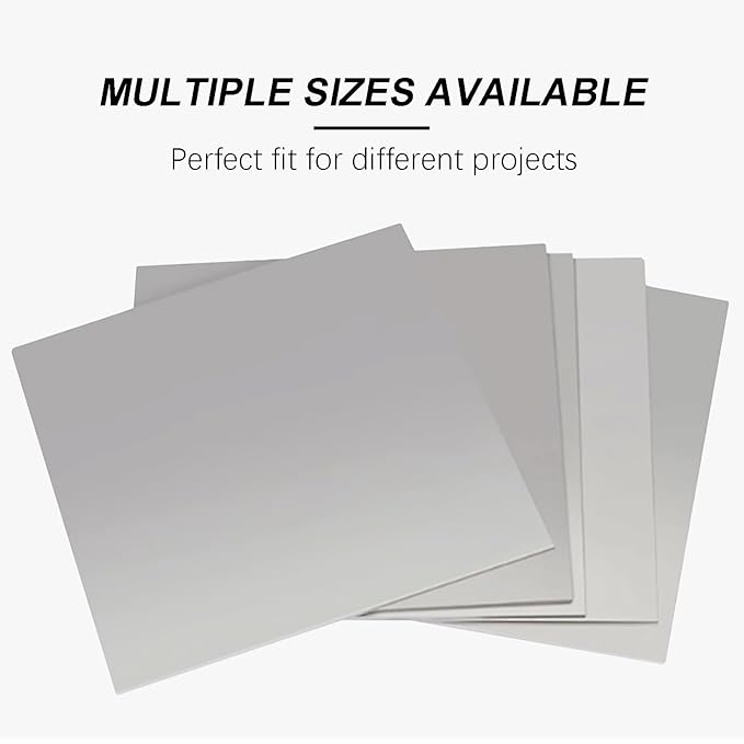 TEN-HIGH 2 Pack 22 Gauge Mild Steel Sheet Metal Plate 8 x 8 Inch Cold Rolled Steel Plate for Professional Industrial Use and DIY Projects - Smooth Surface, Easy to Form and Weld