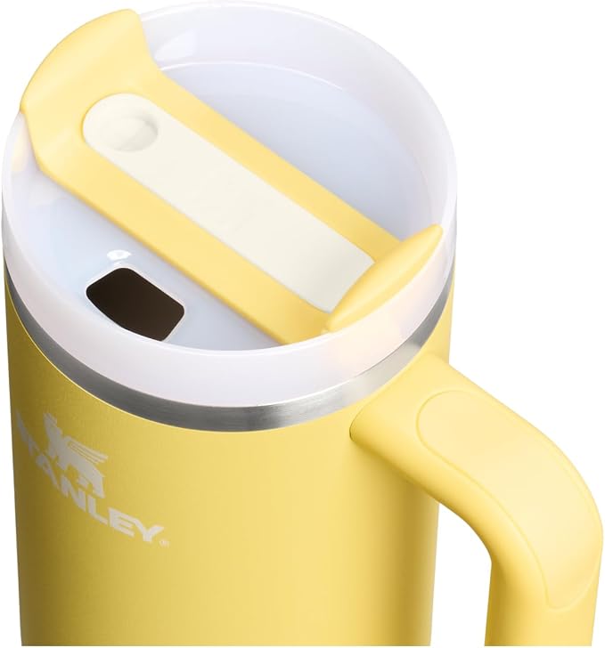 STANLEY Quencher H2.0 Flow State Tumbler, 30 oz, Daffodil | Handle and Straw | - Image 2
