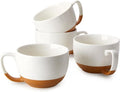 Teocera Beige Coffee Mugs Set of 4, 16 oz Ceramic Coffee Mug, Large Mug Set by Teocera