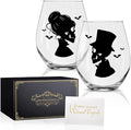 Perfectinsoy Skull Wine Glass 2 Piece by Perfectinsoy