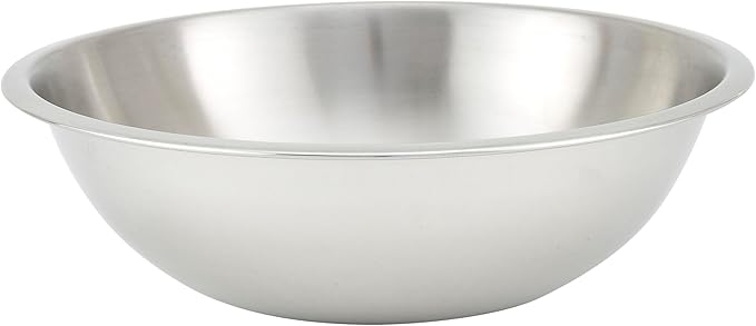 Winco 8 qt Stainless Steel Mixing Bowl | Dishwasher safe, Heavy-duty, by Fonteme