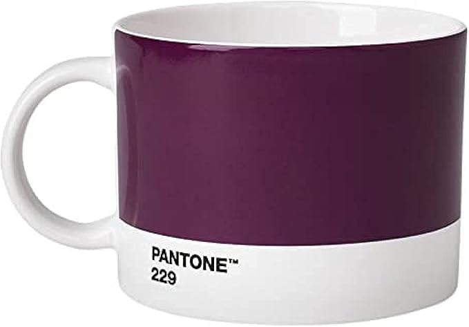 Pantone Tea Cup Porcelain, 475 ml, Porcelain, Aubergine 229, 10.4 x 10.4 x 8 cm