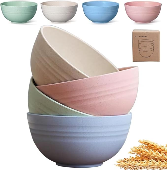 PUPOPIK Unbreakable Cereal Bowls 24 oz by PUPOPIK