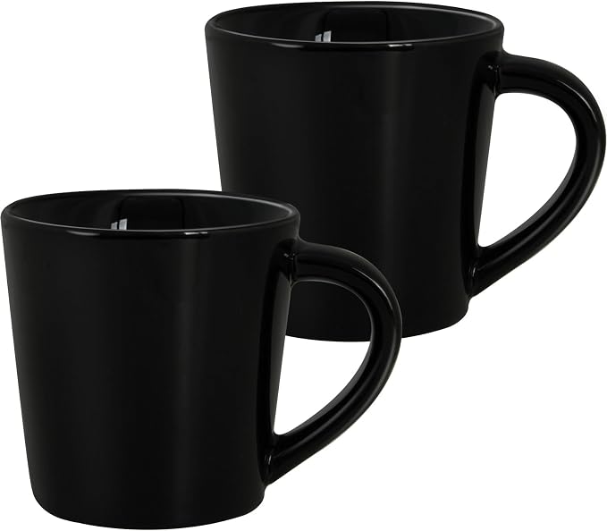 4.2oz Espresso Cups Set of 2, Ceramic Coffee Mugs Demitasse Cups, Small by YINUOWEI