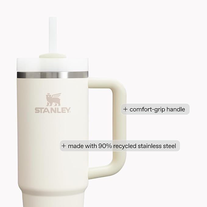 STANLEY Quencher H2.0 Flow State Tumbler, 40 oz, Pomelo | Handle and Straw | - Image 6