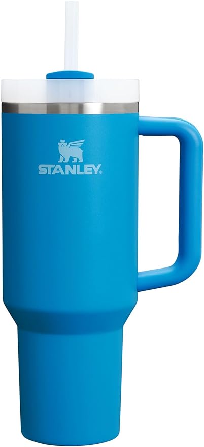 STANLEY Quencher H2.0 Flow State Tumbler, 40 oz, Azure | Handle and Straw | by Unknown