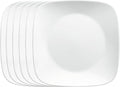 Corelle Vitrelle 6-Piece Salad Plates Set, Triple Layer Glass and Chip Resistant by Corelle