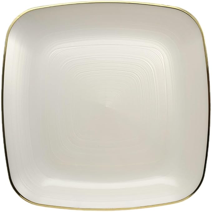 " OCCASIONS " 200pcs set-Wedding Party Disposable Plastic Plate Set -25 x 10'' - Image 2