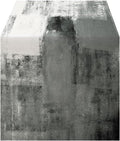 OYIMUA Grey and White Abstract Modern Table Runner, Art Rustic Kitchen Dining by OYIMUA