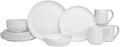Everyday White by Fitz and Floyd Nevaeh Coupe 16 Piece Dinnerware Set, Service by EverydayWhite