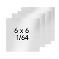 304 Stainless Steel Sheet - 4PCS 6" X 6" X 1/64" Thin Stainless Steel Plate 1/64 Inch Thickness with Protective Film Metal Sheets Shim Stock for Kitchen DIY Crafting (153 x 153 x 0.39 mm)