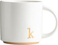 COLLECTIVE HOME Ceramic Coffee Mug, 15 oz Monogram Cup by COLLECTIVEHOME
