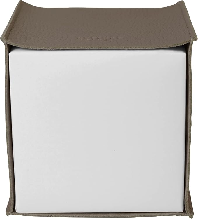 Carrotez Tissue Box Cover, [Refined] Modern PU Leather Square Tissue Box Holder - Decorative Holder/Organizer for Bathroom Vanity Countertop, Night Stands, Office Desk & Car 5"X5"X5" - Cocoa Brown