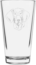 Slovak Rough Haired Pointer Custom Personalized Dog Themed Etched All Purpose 16oz Pint Glass
