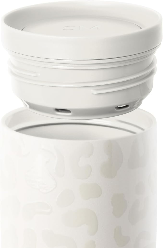 Simple Modern Insulated Travel Coffee Mug 360° Lid | 16oz | Leopard | Voyager - Image 3