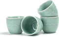 TEANAGOO Ceramic Japanese Tea Cups Set of 4pcs, 5.4oz/160ml Elegant Ceramic by TEANAGOO