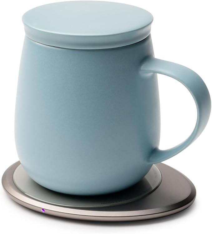 Ui 3 Self-Heating Mug Set – Moonmist Blue | 12 fl oz / 355 mL Ceramic Coffee & - Image 2