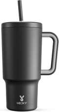 Meoky 30 oz Tumbler with Handle, Tumbler with Lid and Straw, Insulated by MEOKY