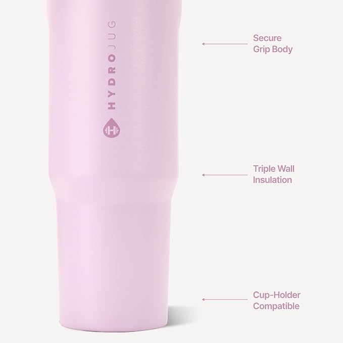 HydroJug Sport 40 oz Insulated Stainless Steel Water Bottle, Sweet Pea - Image 3
