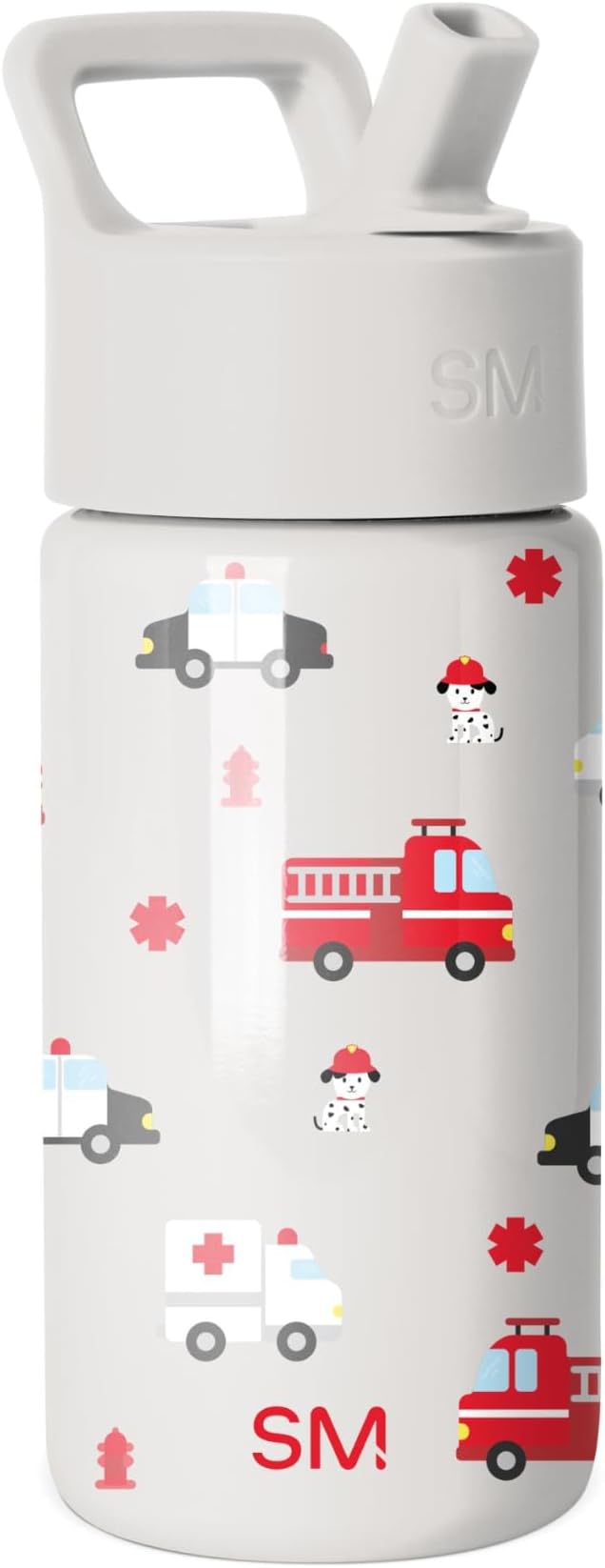 Simple Modern Kids Water Bottle & Toddler Cup | 14oz | Fire Truck | Insulated by Unknown