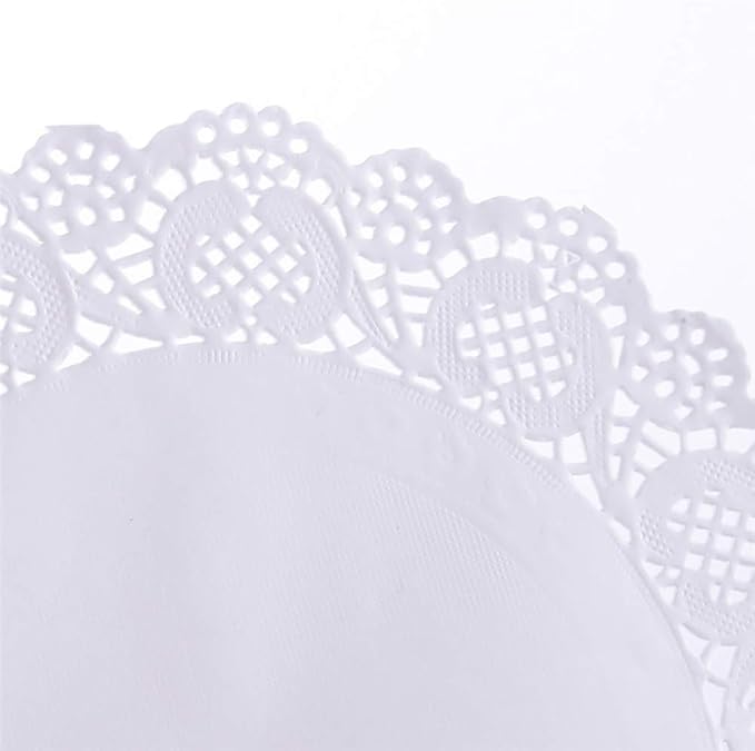 Tim&Lin White Lace Paper Doilies - Image 4