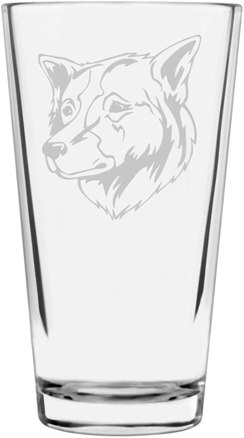 Thai Bangkaew Custom Personalized Dog Themed Etched All Purpose 16oz Pint Glass